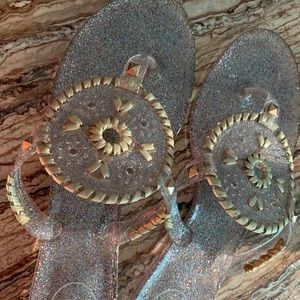 Jack Rogers jelly sandals. Size 10.